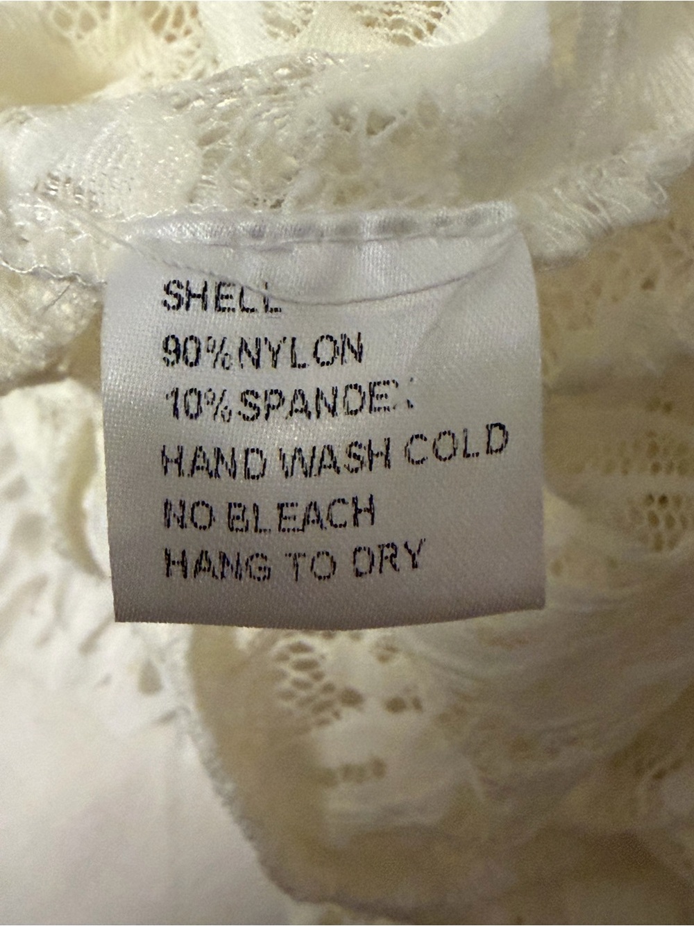 WHY Dress White Pleated Lace Top - Size M - Picture 5 of 5